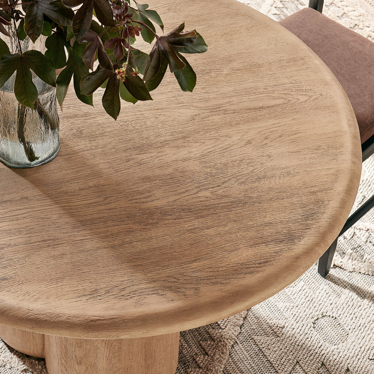 Tori 48 Inch Round Indoor and Outdoor Dining Table