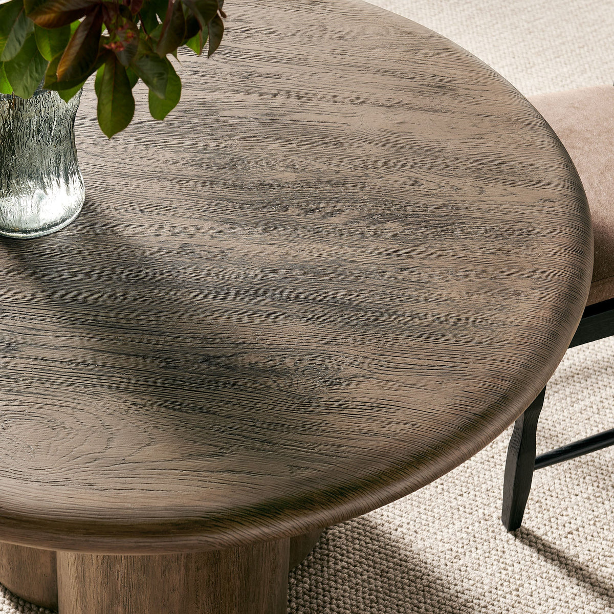 Tori 48 Inch Round Indoor and Outdoor Dining Table