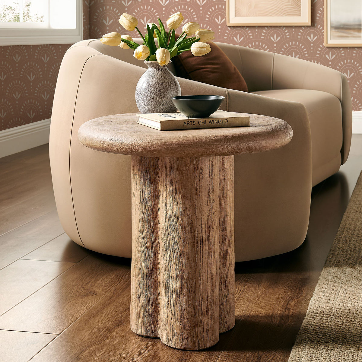 Tori 20 Inch Round Indoor and Outdoor Side Table