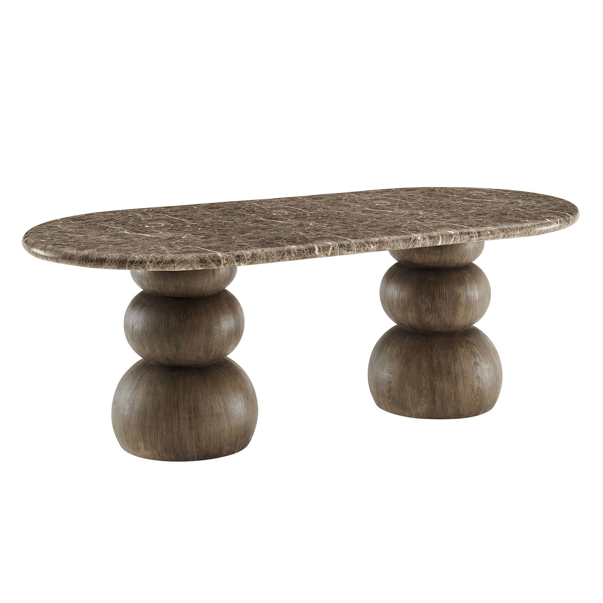 Pietra Indoor Outdoor Oval Dining Table