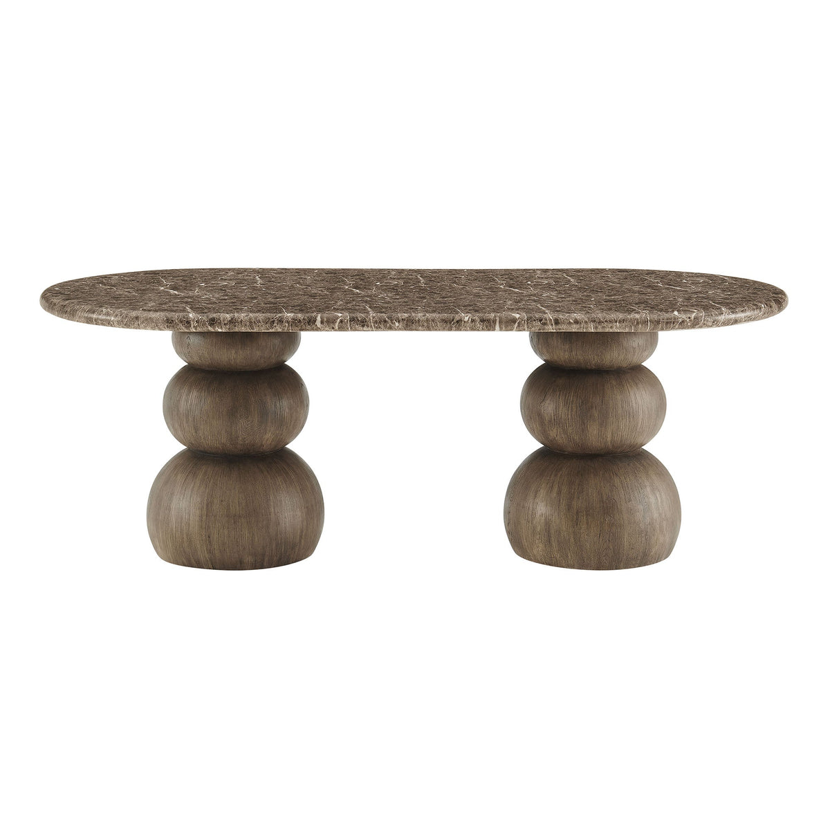 Pietra Indoor Outdoor Oval Dining Table