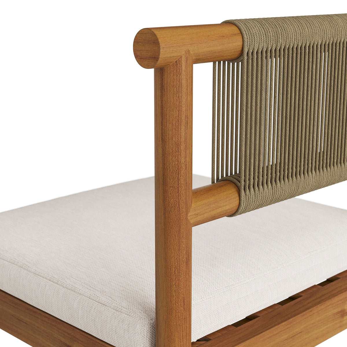 Eleni Outdoor Teak Wood Bar Stools Set of 2