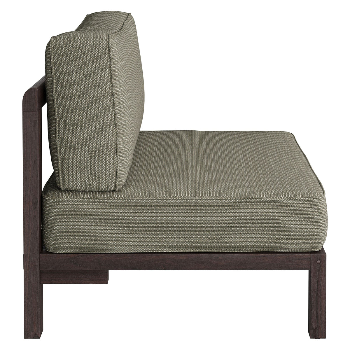 Kona Outdoor Teak Wood Armless Modular Chair