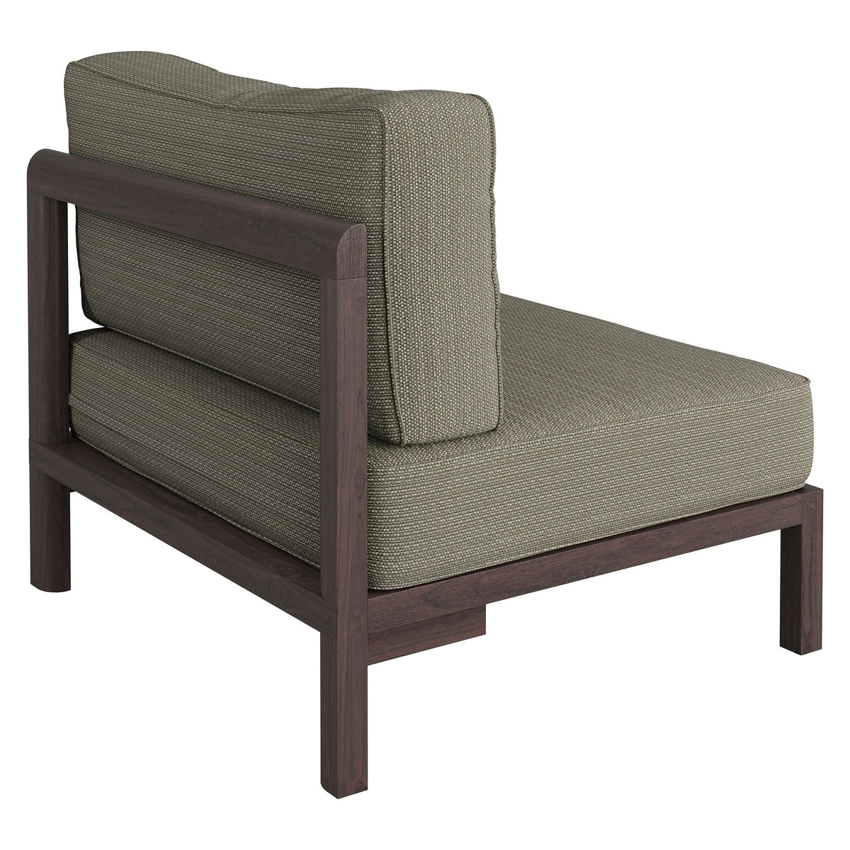Kona Outdoor Teak Wood Armless Modular Chair