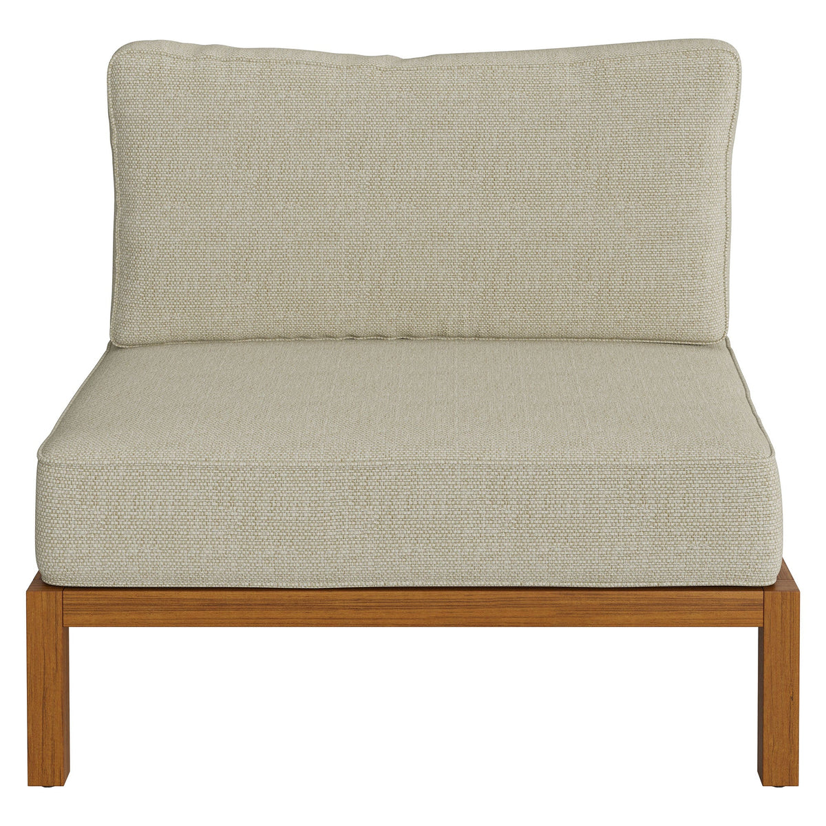 Kona Outdoor Teak Wood Armless Modular Chair