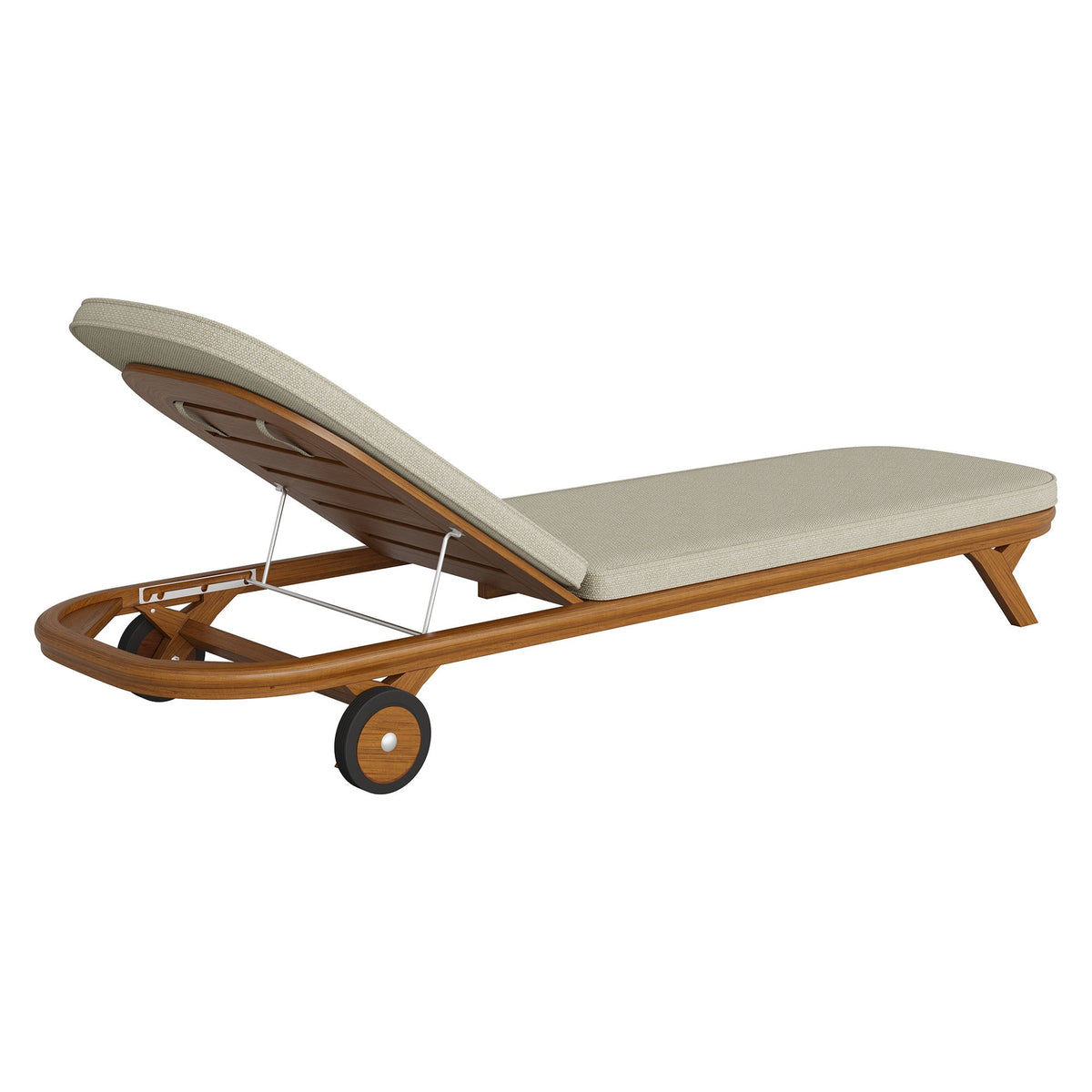 Kona Outdoor Teak Wood Chaise Lounge Chair