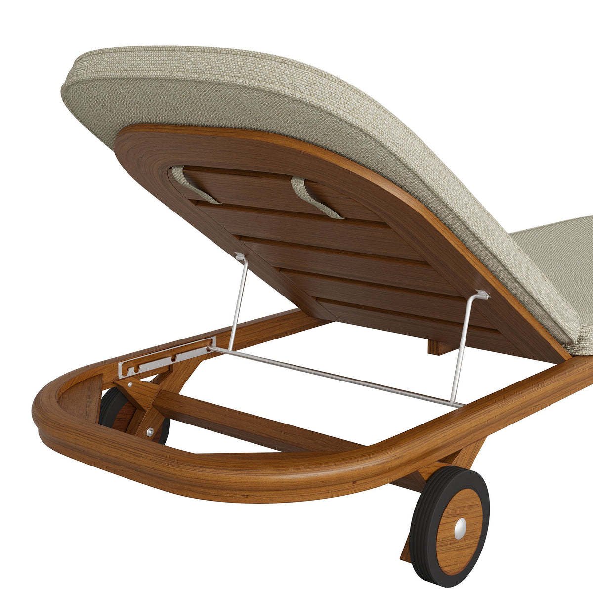 Kona Outdoor Teak Wood Chaise Lounge Chair