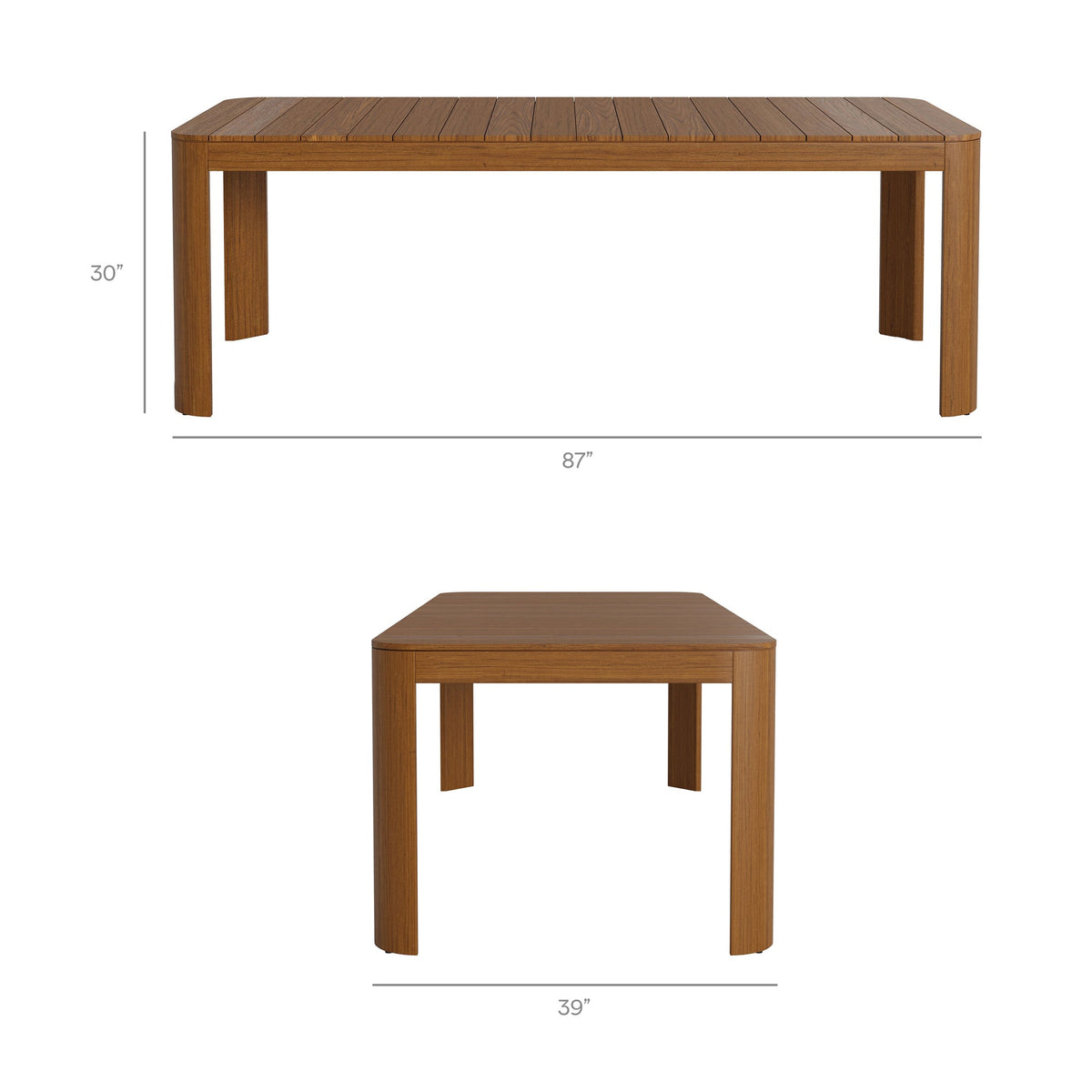 Kona 7-Piece Outdoor Teak Wood Dining Set
