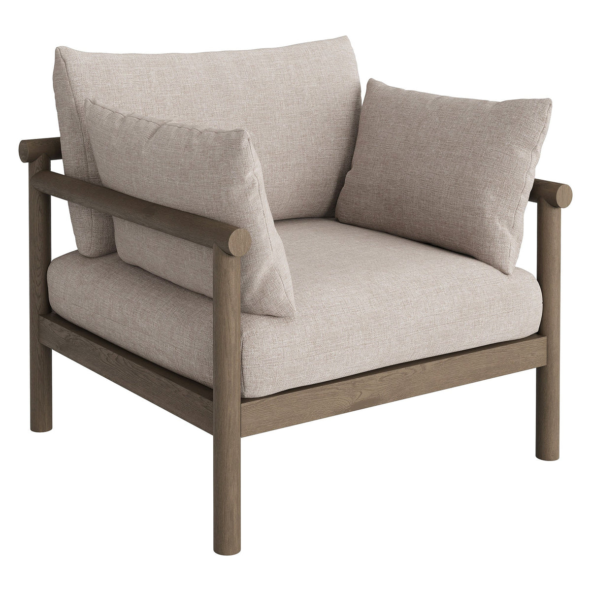 Eleni Outdoor Teak Wood Armchair