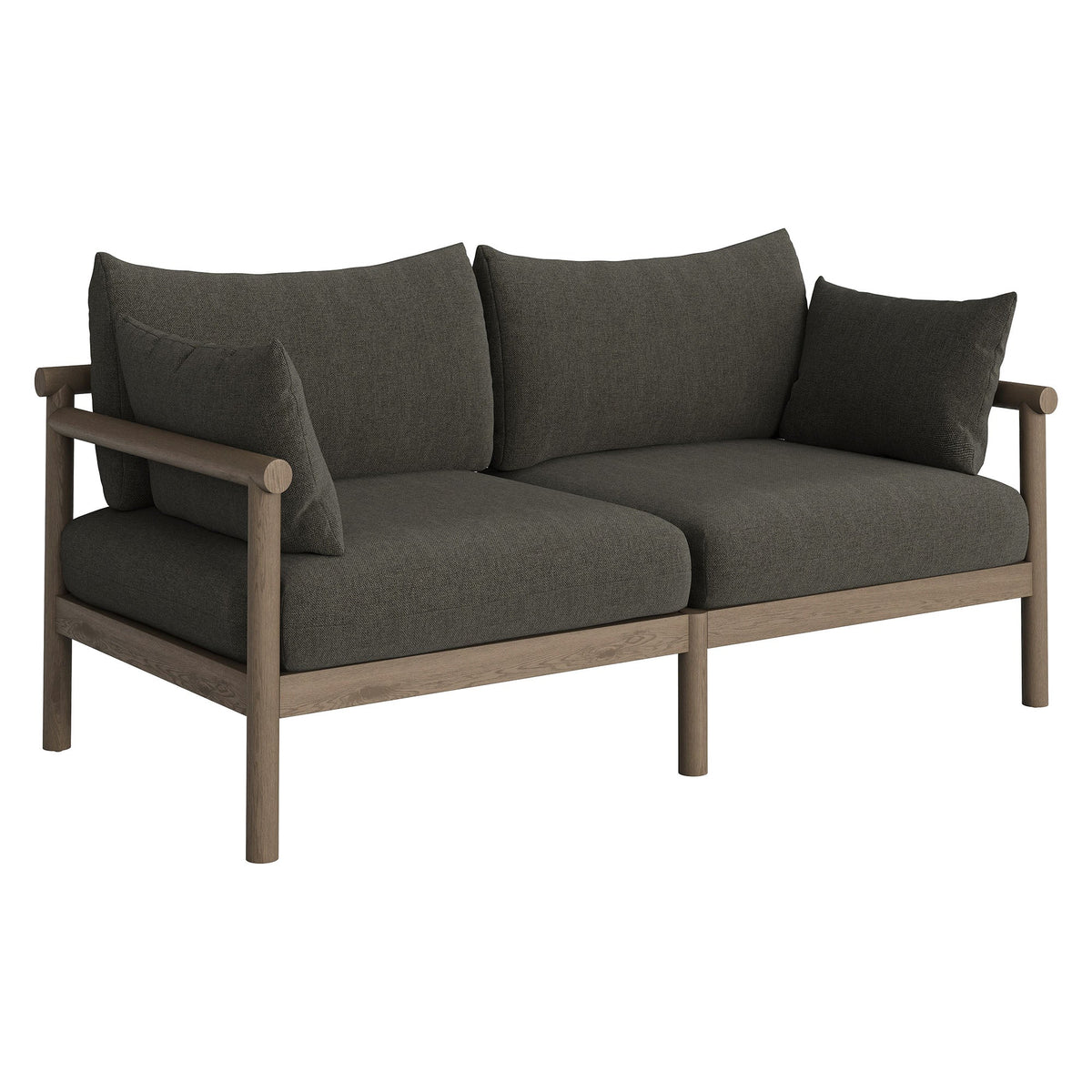 Eleni Outdoor Teak Wood Loveseat