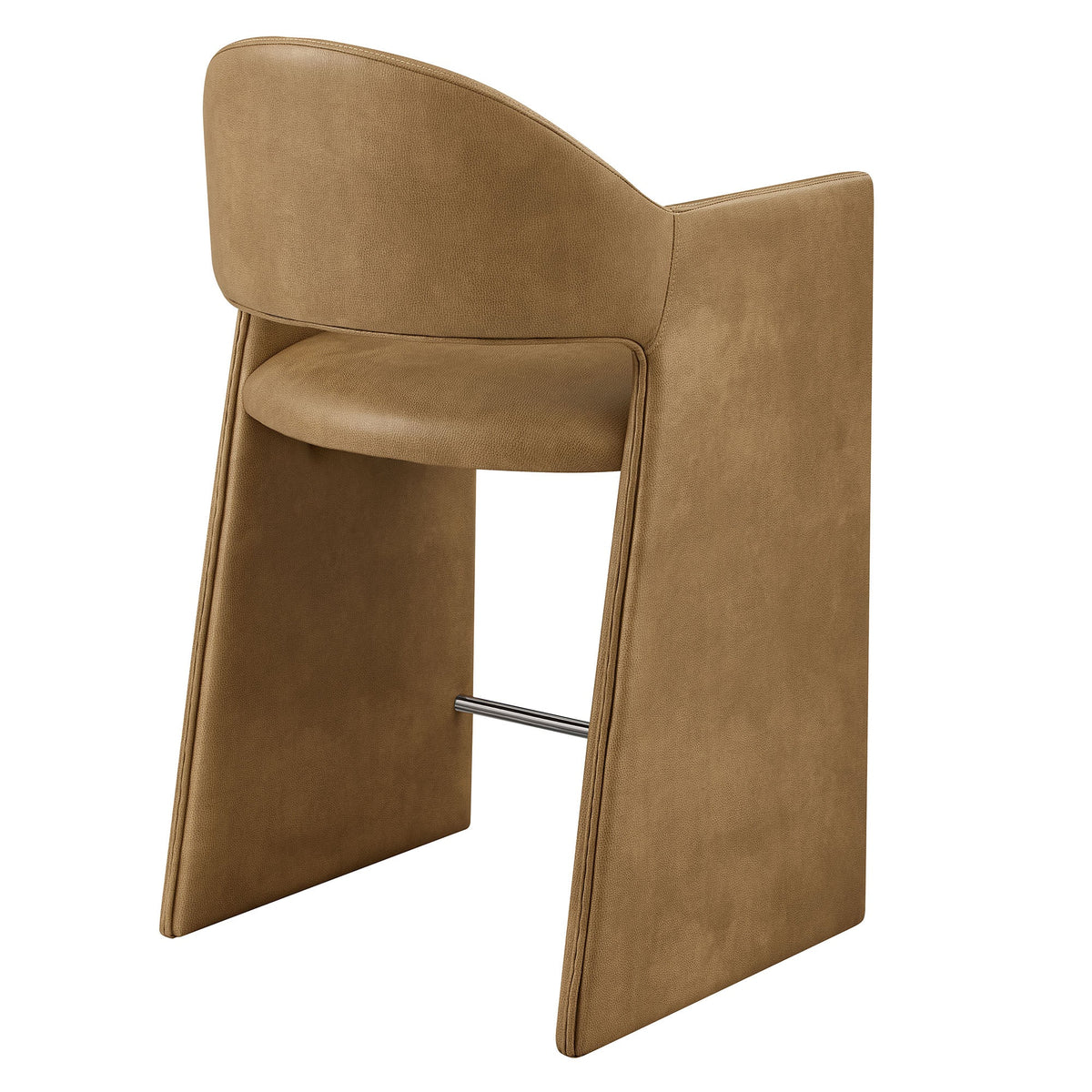Talia 37 Inch Vegan Leather Counter Stool