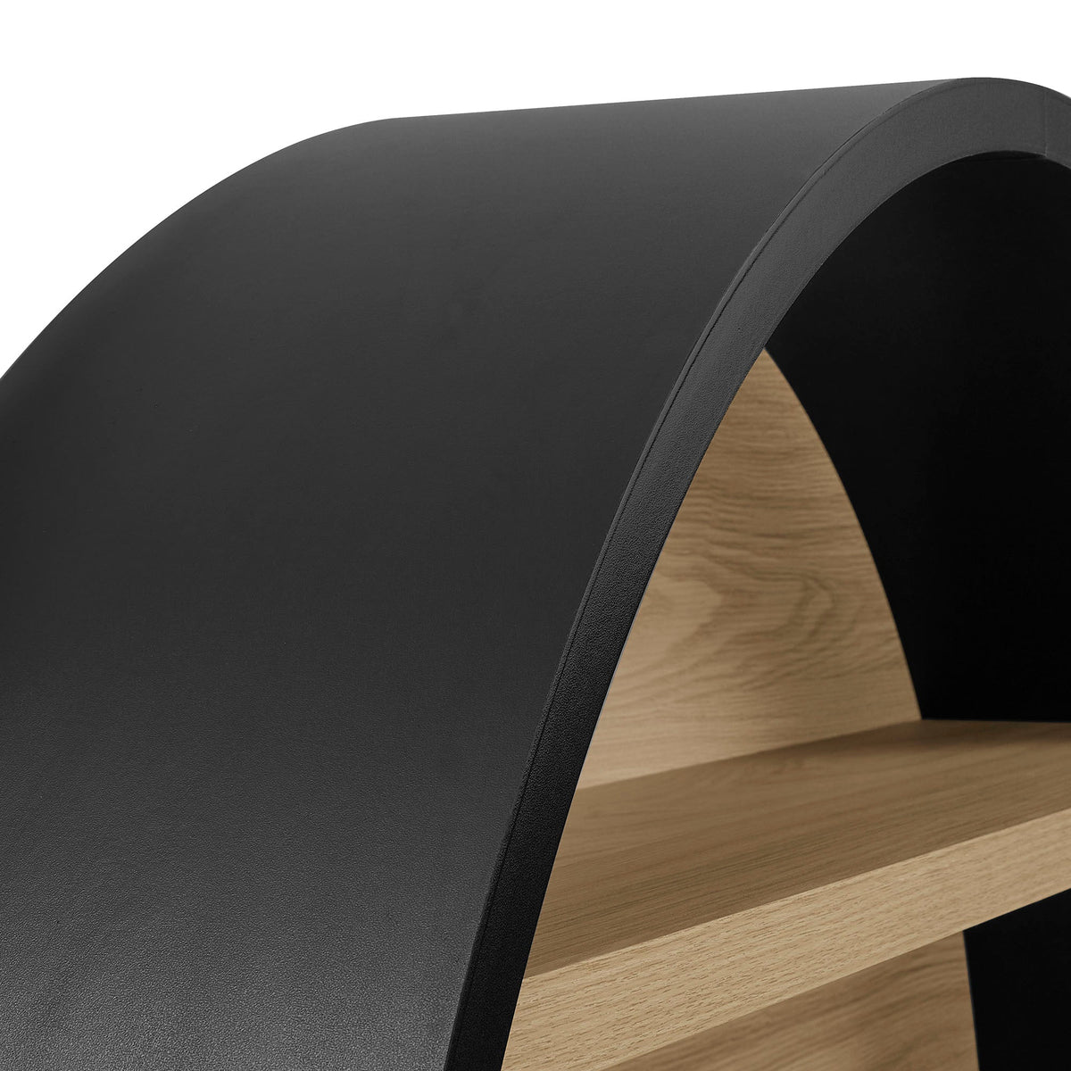 Romy 47" Round Wall Book Shelf