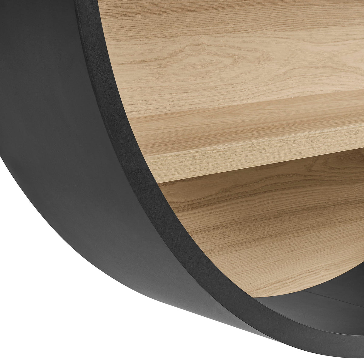 Romy 47" Round Wall Book Shelf