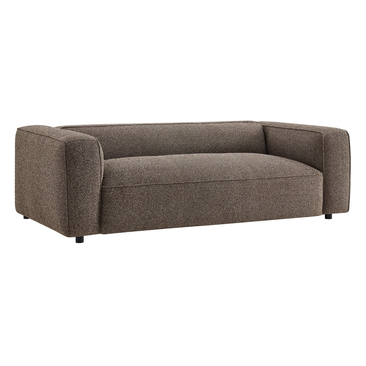 Auren 88 Inch Lattice Bouclé Upholstered Sofa