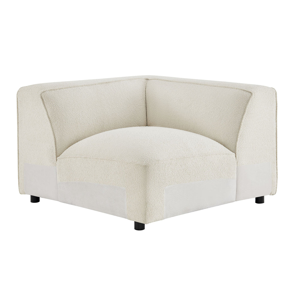 Auren Lattice Bouclé Upholstered Modular Corner Chair