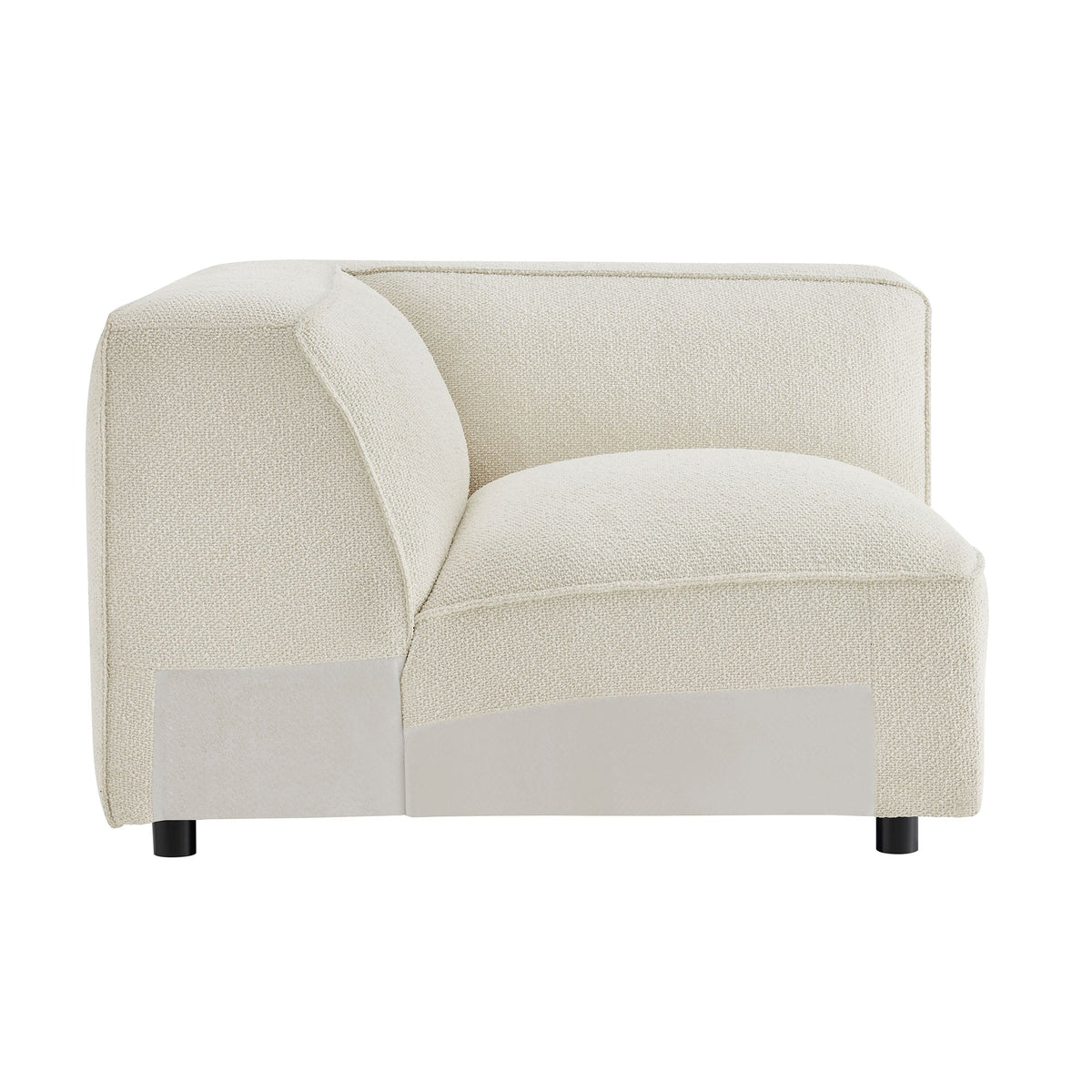 Auren Lattice Bouclé Upholstered Modular Corner Chair