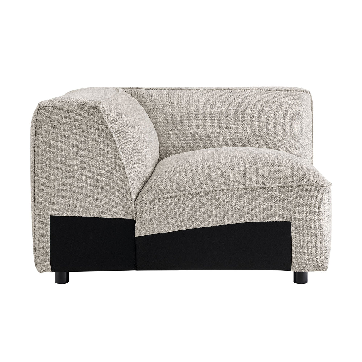 Auren Lattice Bouclé Upholstered Modular Corner Chair