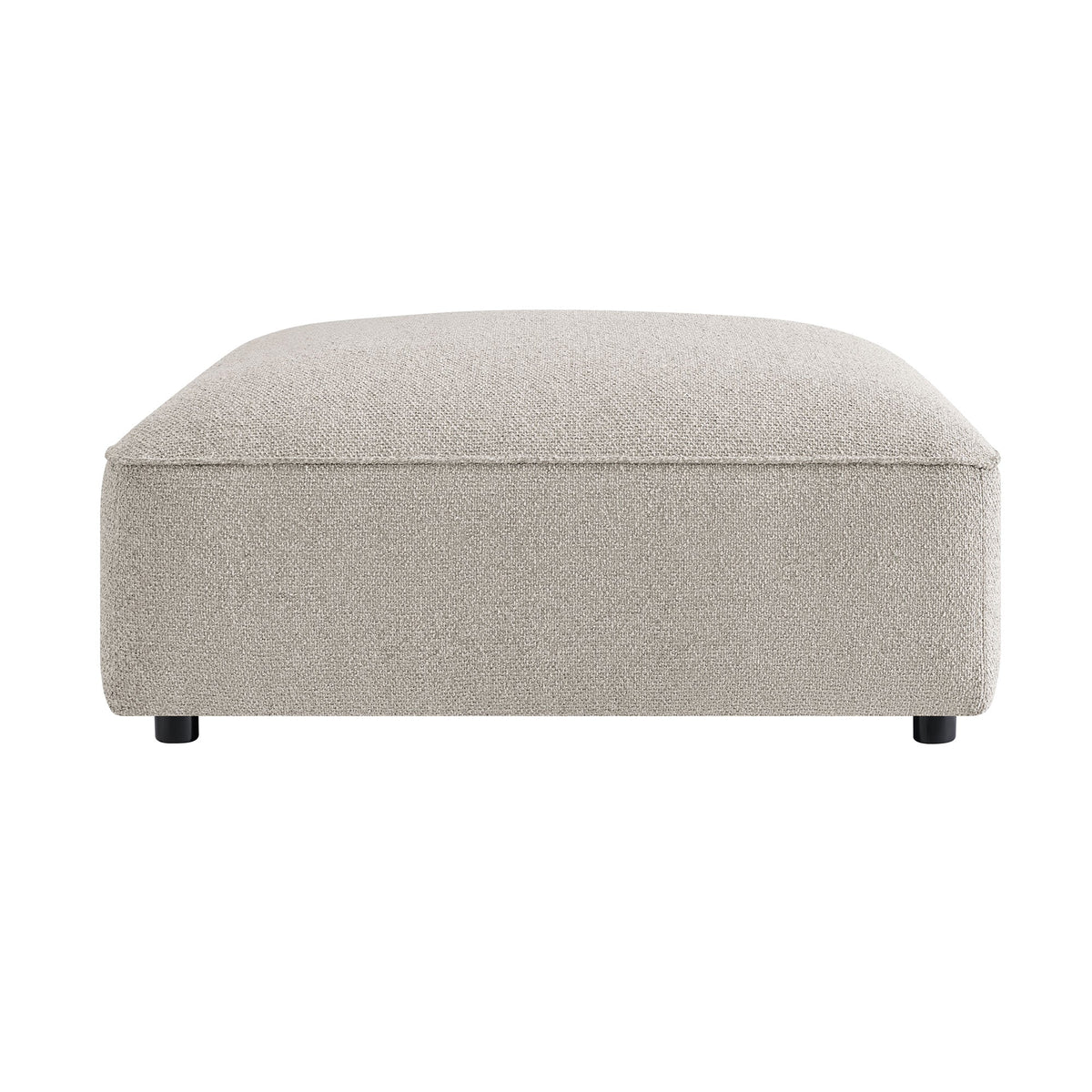 Auren Lattice Bouclé Upholstered Ottoman