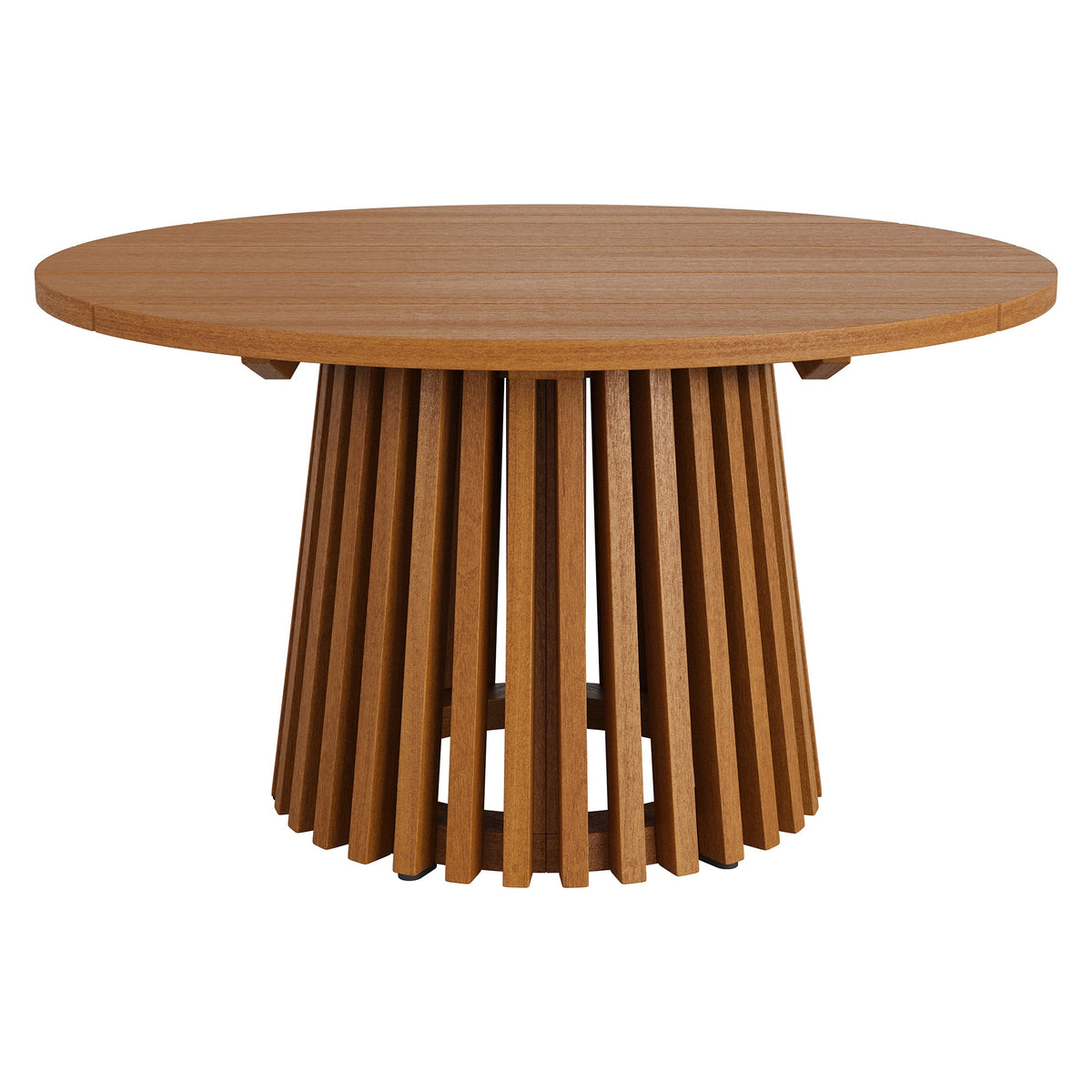 Lane 31 Inch Round Outdoor Teak Wood Coffee Table