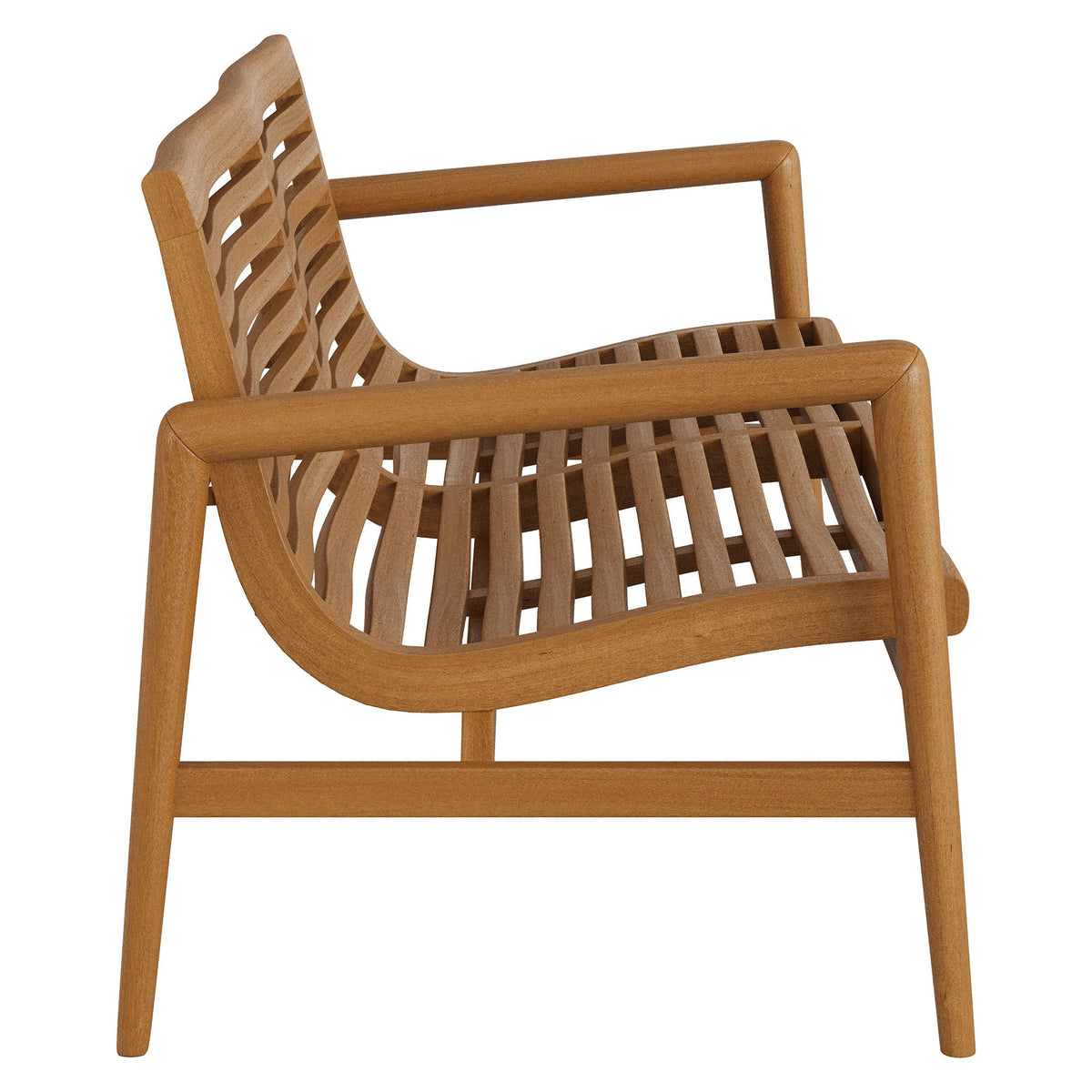 Hayden 56 Inch Outdoor Teak Wood Loveseat