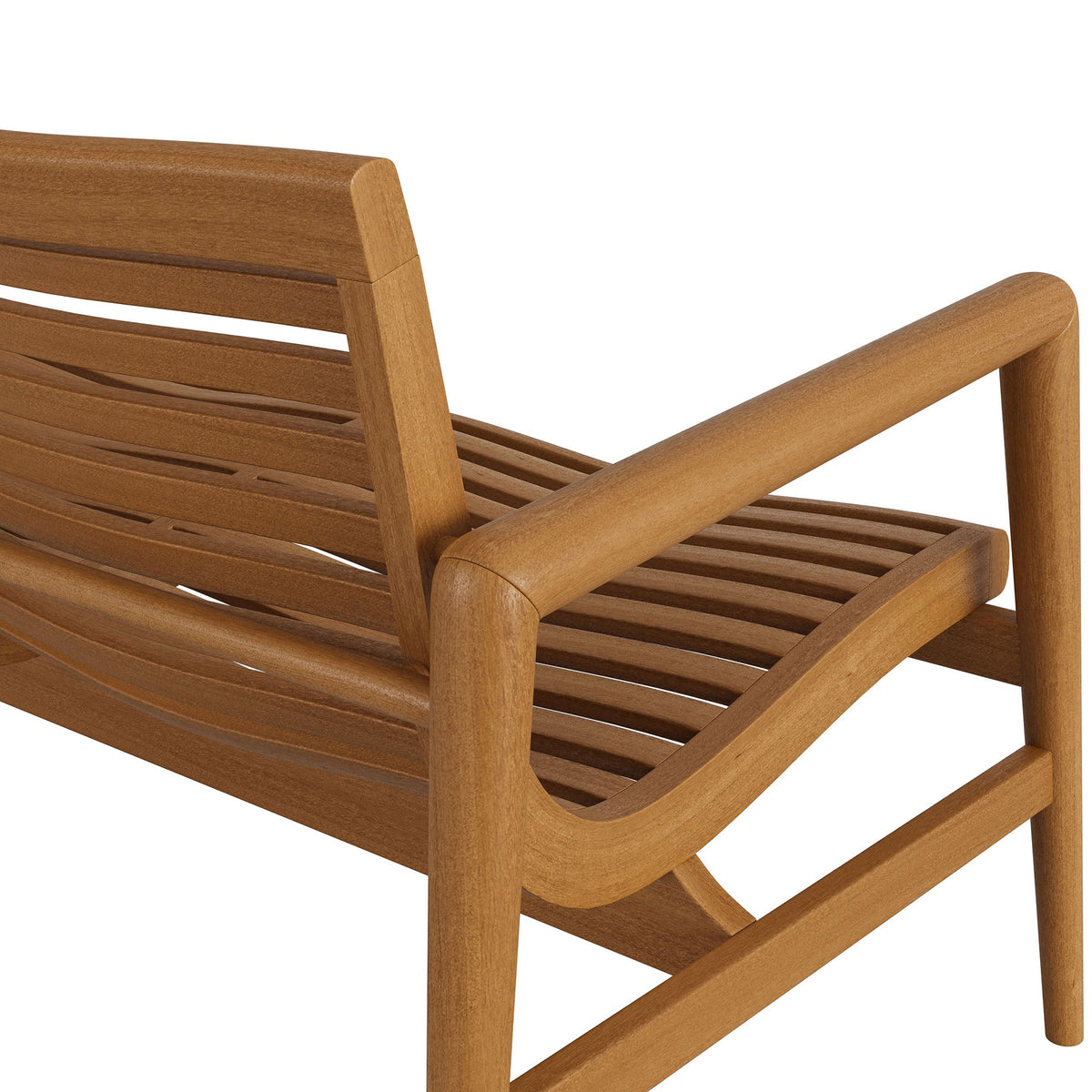 Hayden 56 Inch Outdoor Teak Wood Loveseat