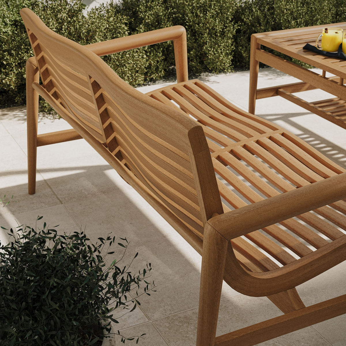 Hayden 4-Piece Outdoor Teak Wood Furniture Set
