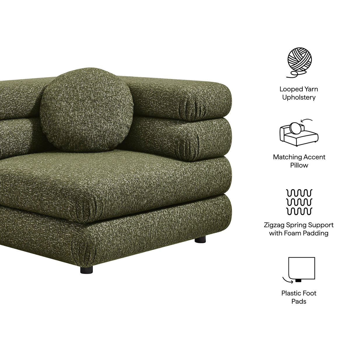 Jubilee Upholstered Modular Corner Chair