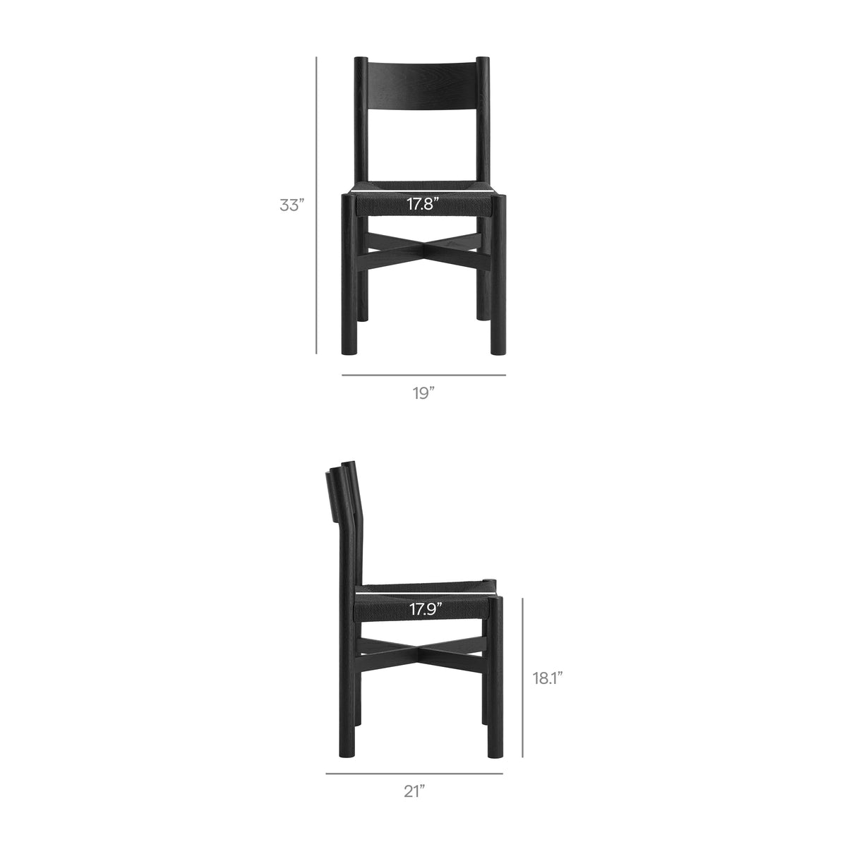 Alvia 6-Piece Oak Wood Dining Table and Seating Set