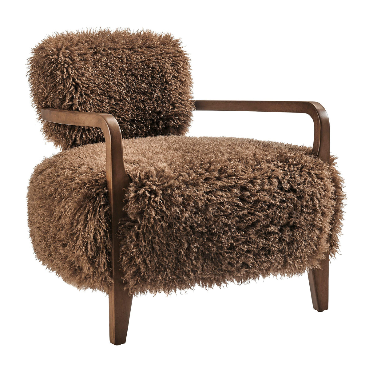 Zinnia Faux Fur Accent Chair - view 2