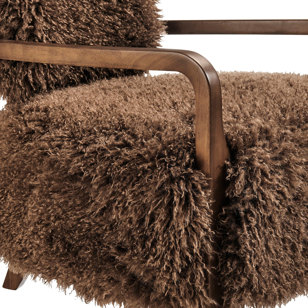 Zinnia Faux Fur Accent Chair - view 10