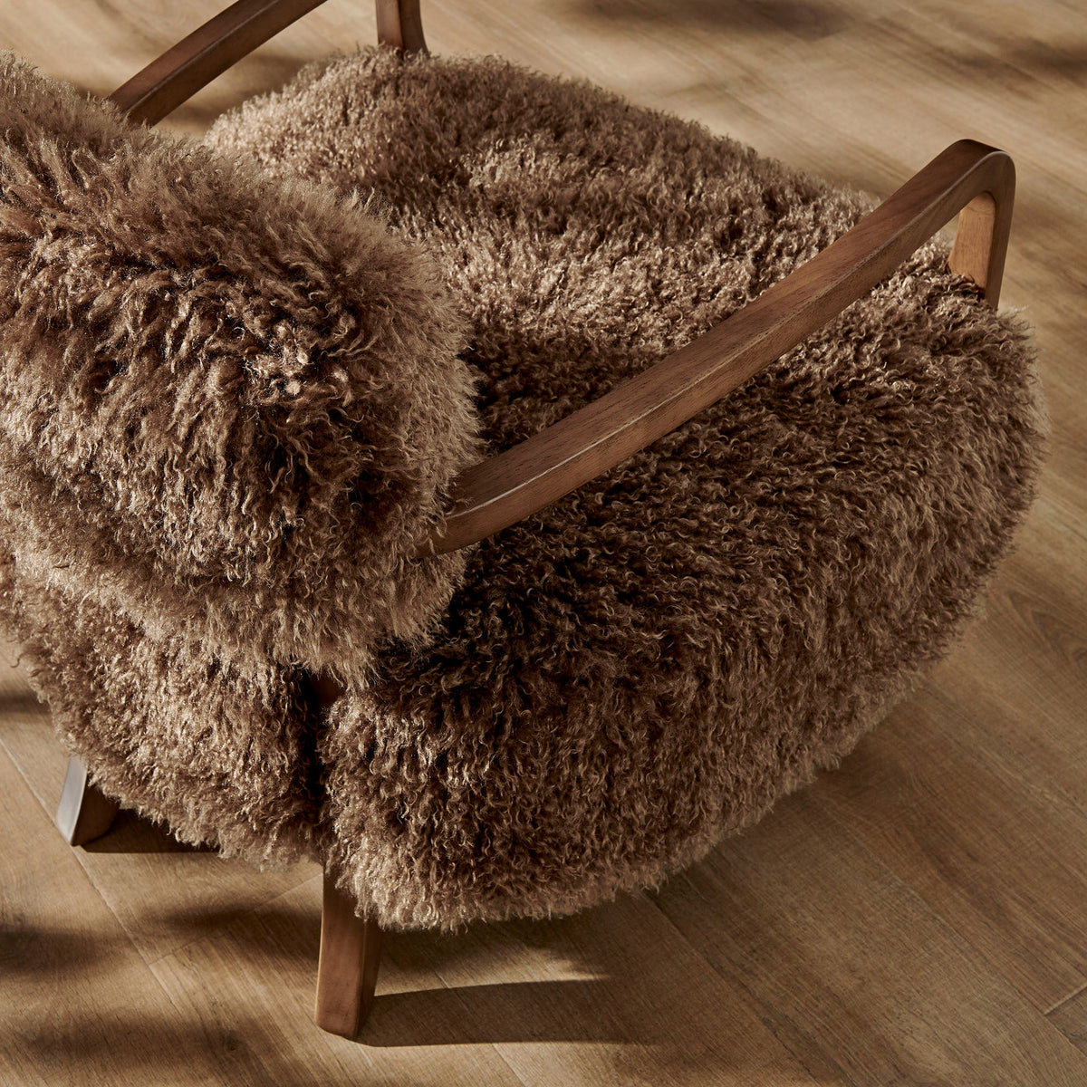 Zinnia Faux Fur Accent Chair - view 12