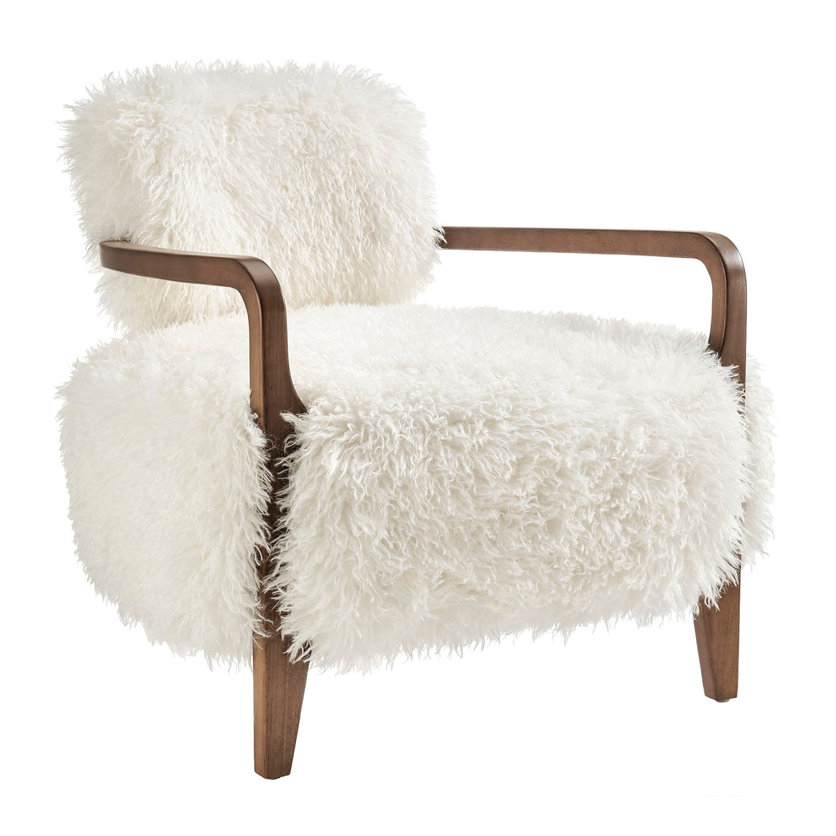 Zinnia Faux Fur Accent Chair - view 1