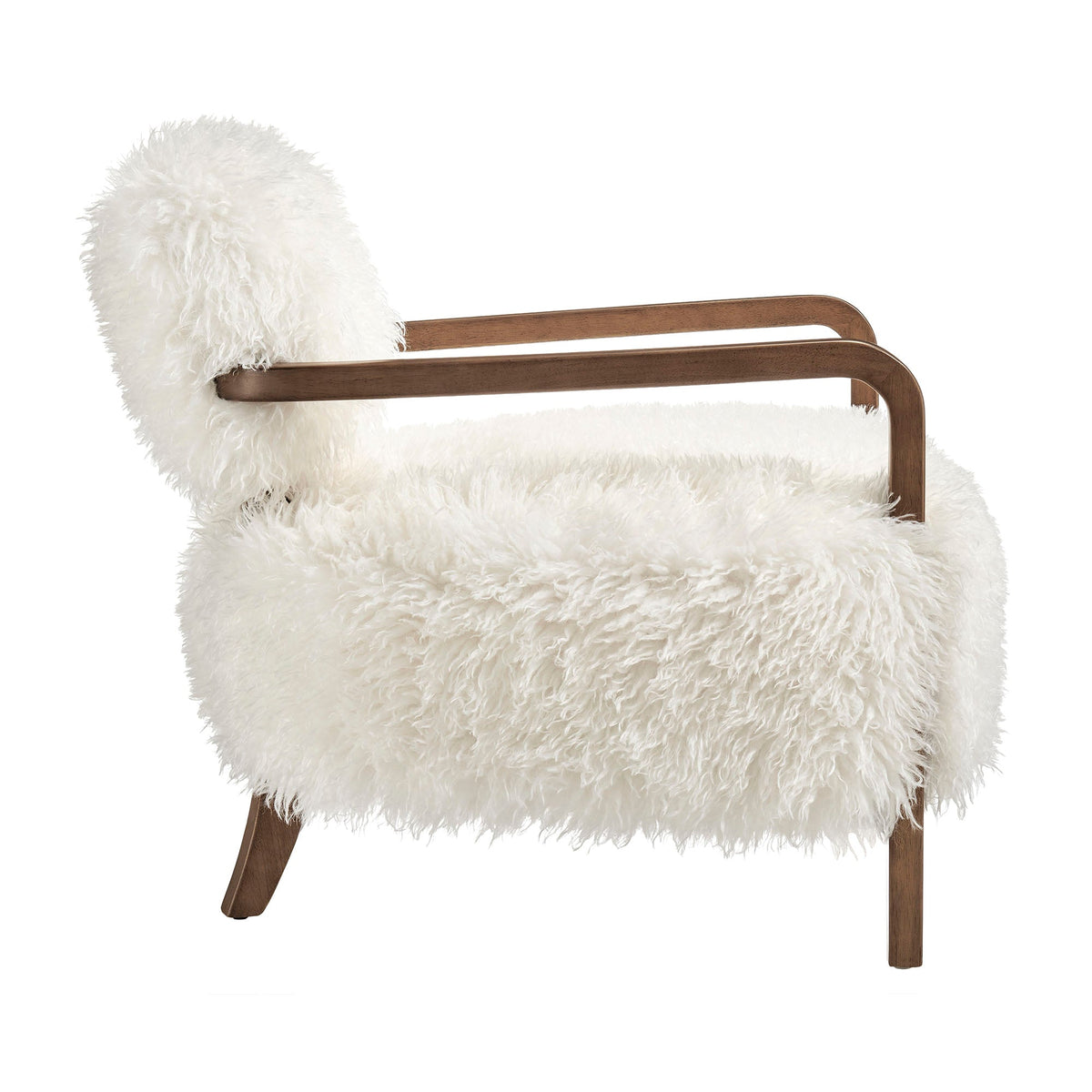 Zinnia Faux Fur Accent Chair - view 3