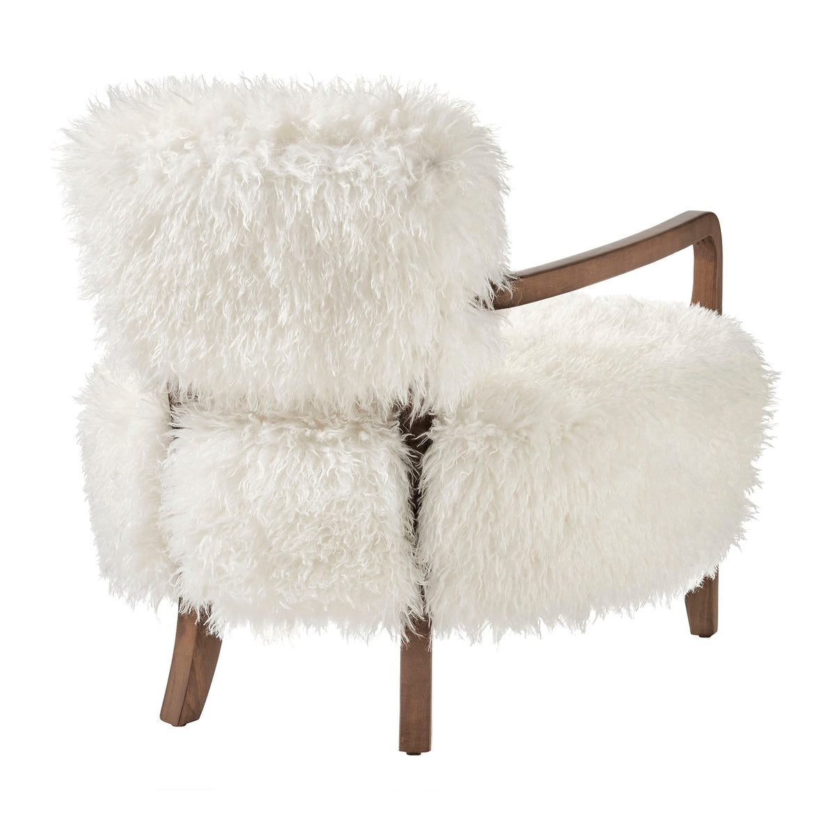 Zinnia Faux Fur Accent Chair - view 5