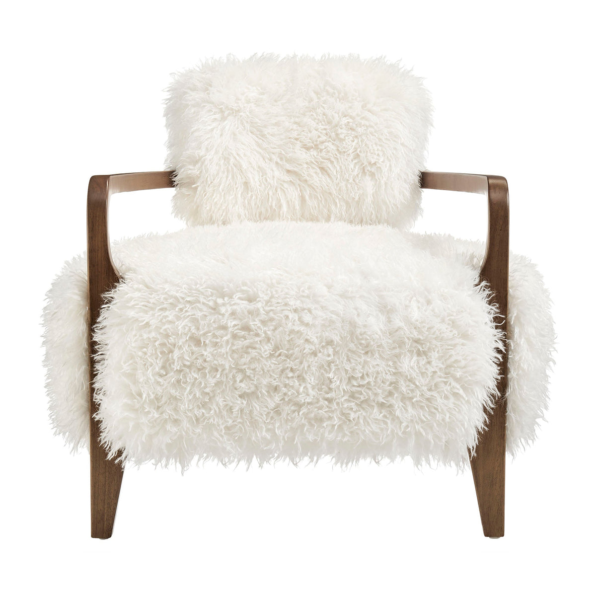 Zinnia Faux Fur Accent Chair - view 7