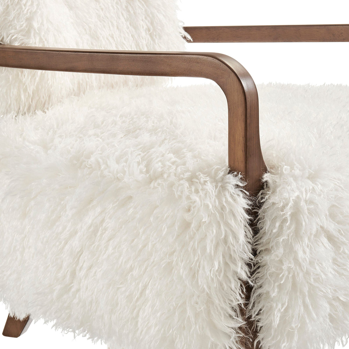 Zinnia Faux Fur Accent Chair - view 9