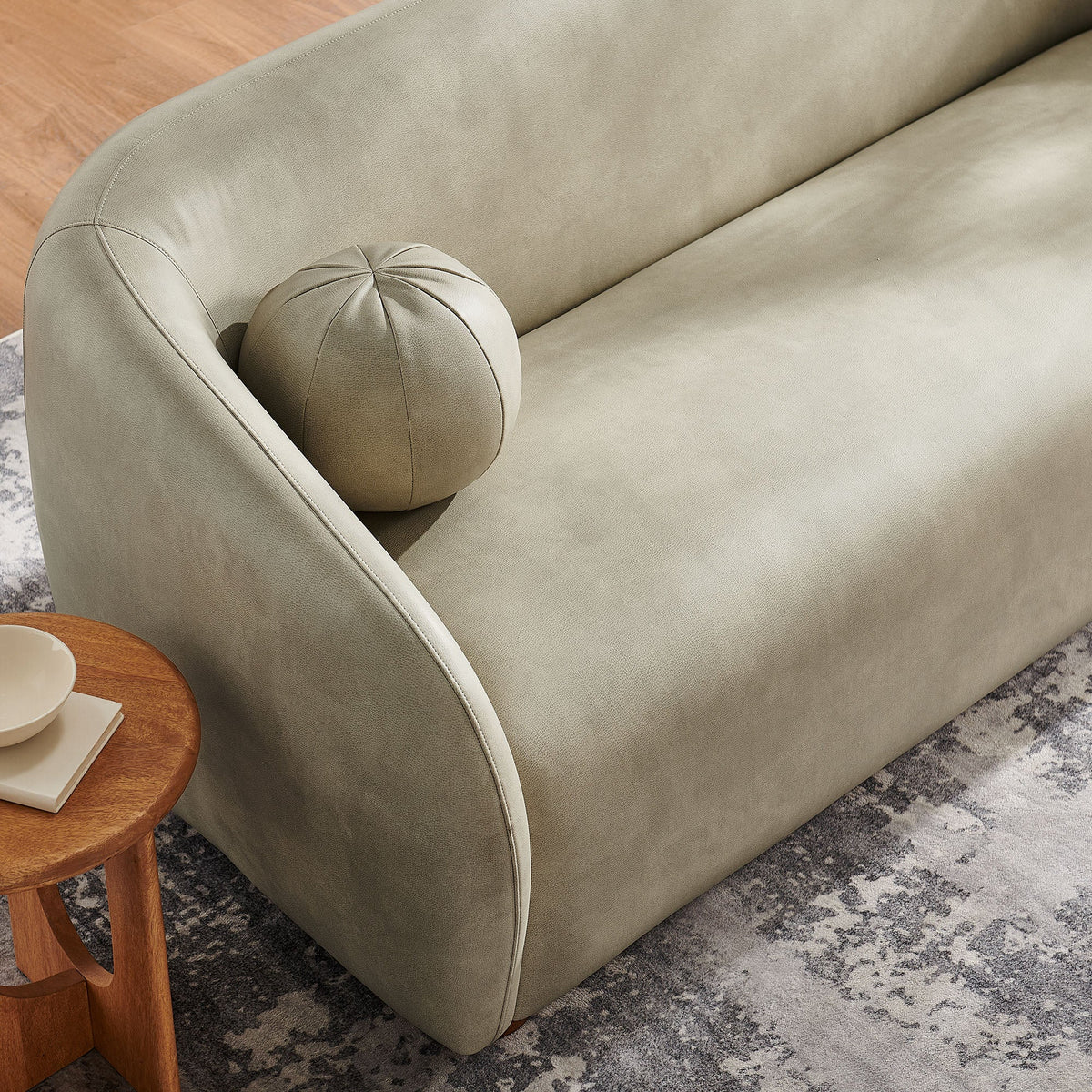 Holland 85" Vegan Leather Sofa
