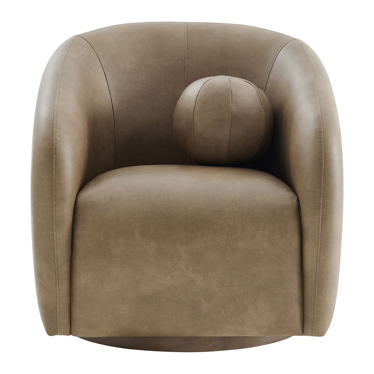 Holland Swivel Vegan Leather Armchair