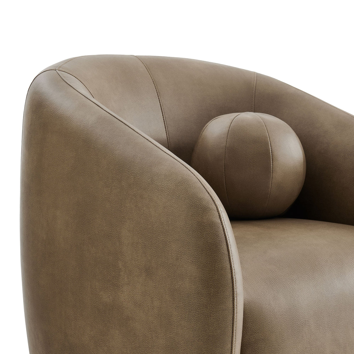 Holland Swivel Vegan Leather Armchair