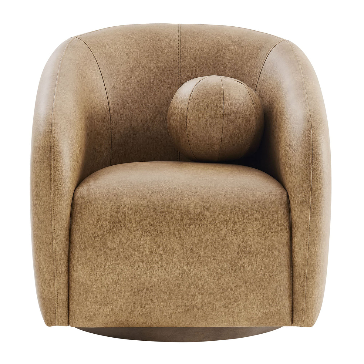 Holland Swivel Vegan Leather Armchair