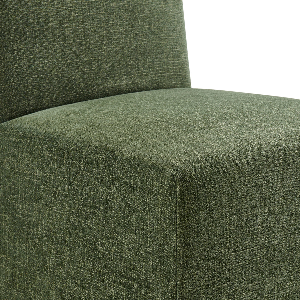 Aster Slub Weave Fabric Slipcovered Dining Chairs Set of 2