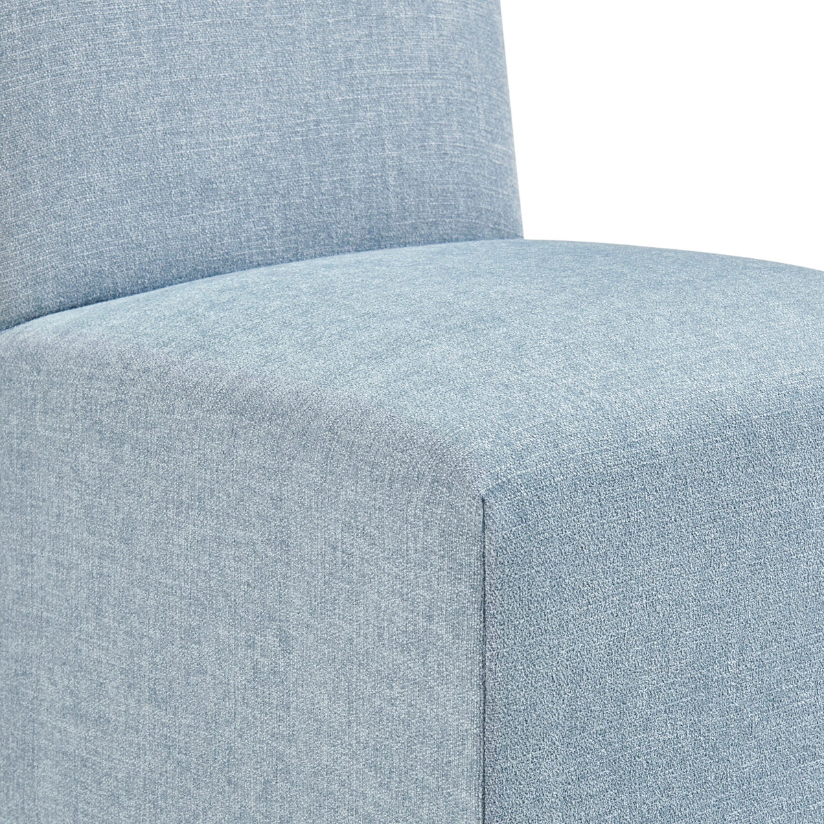 Aster Slub Weave Fabric Slipcovered Dining Chairs Set of 2