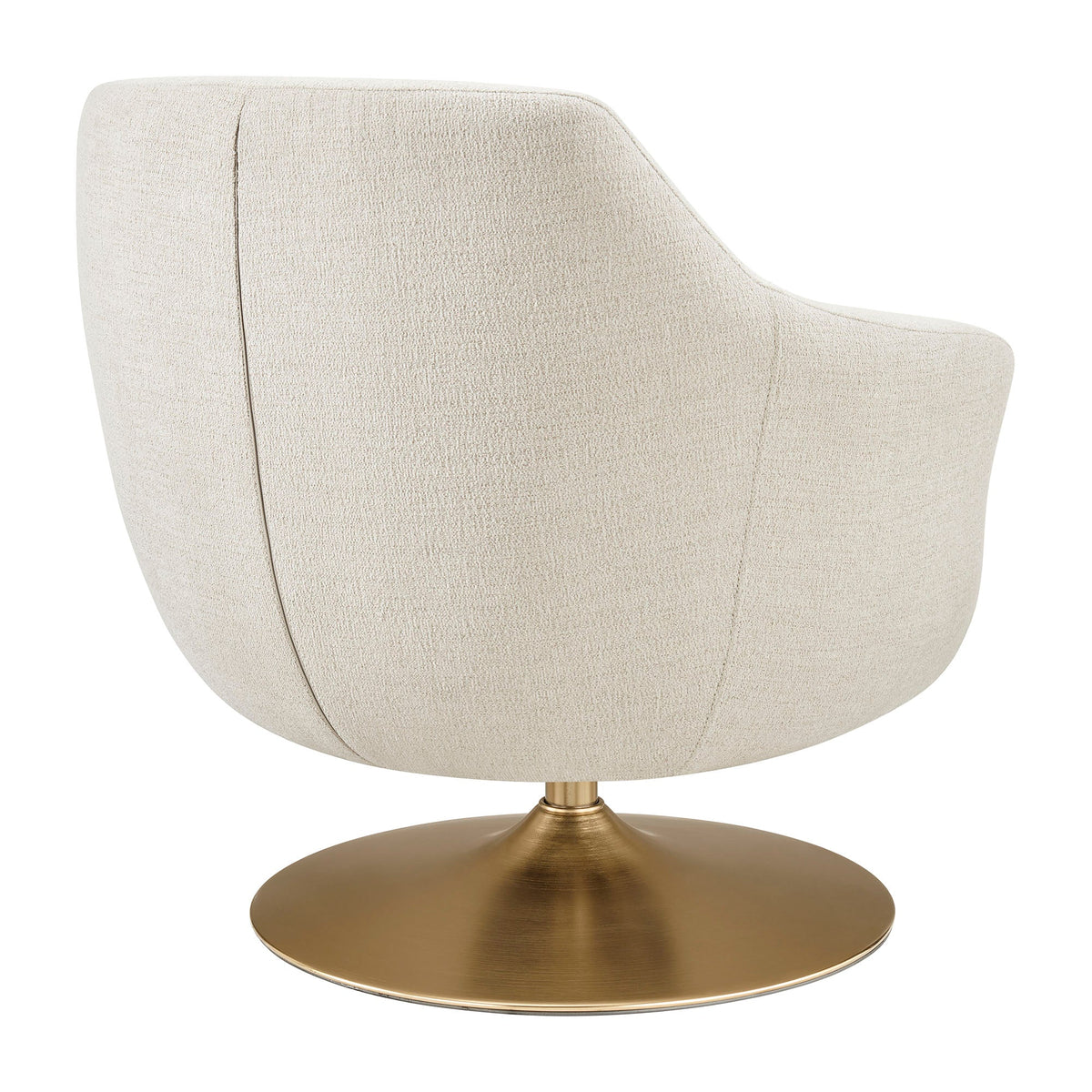 Quimby Melange Chenille Swivel Accent Chair