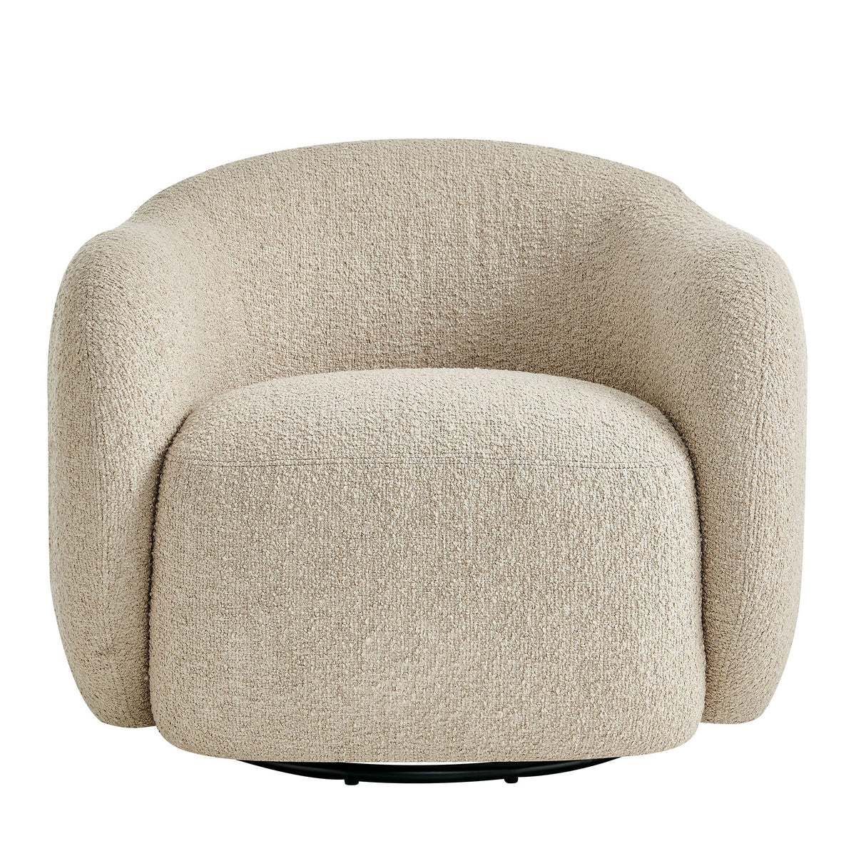 Selby Textured Woven Fabric Swivel Accent Chair