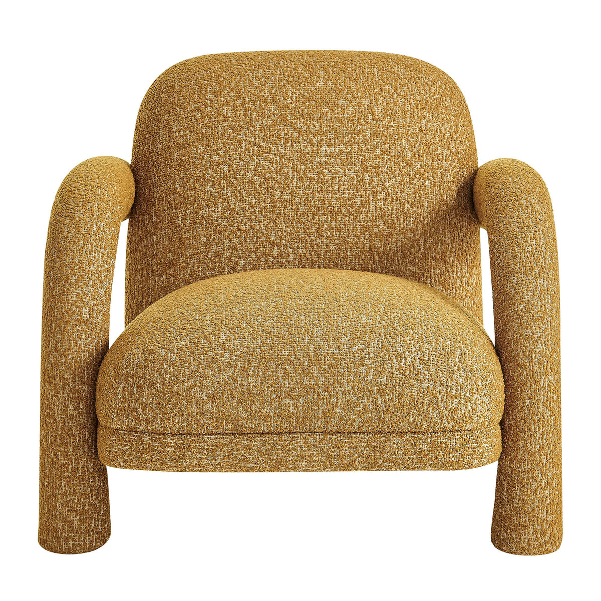 Ferris Textured Woven Fabric Lounge Chair