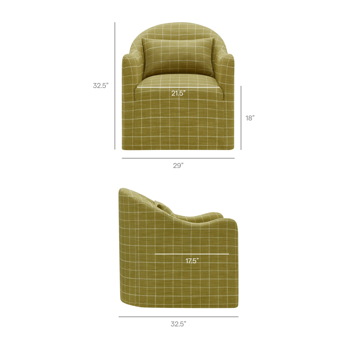 Bardot Linen Blend Accent Chair