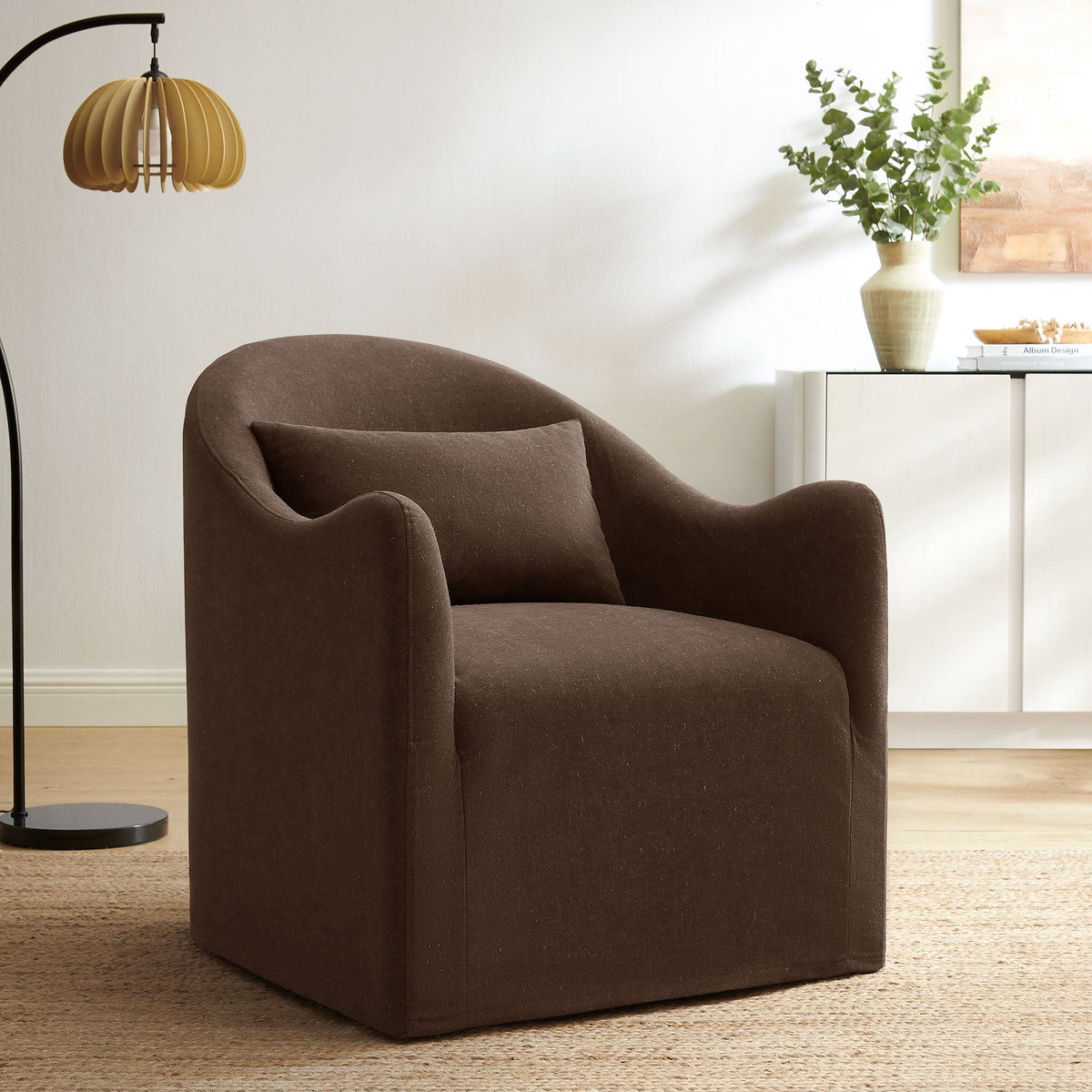 Bardot Linen Blend Accent Chair