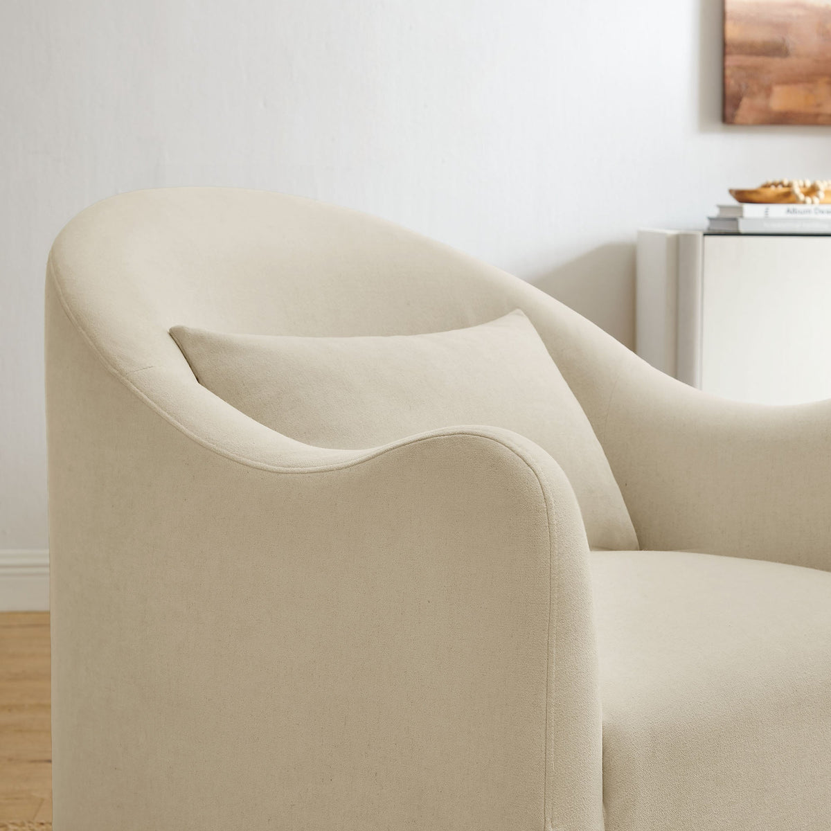 Bardot Linen Blend Accent Chair