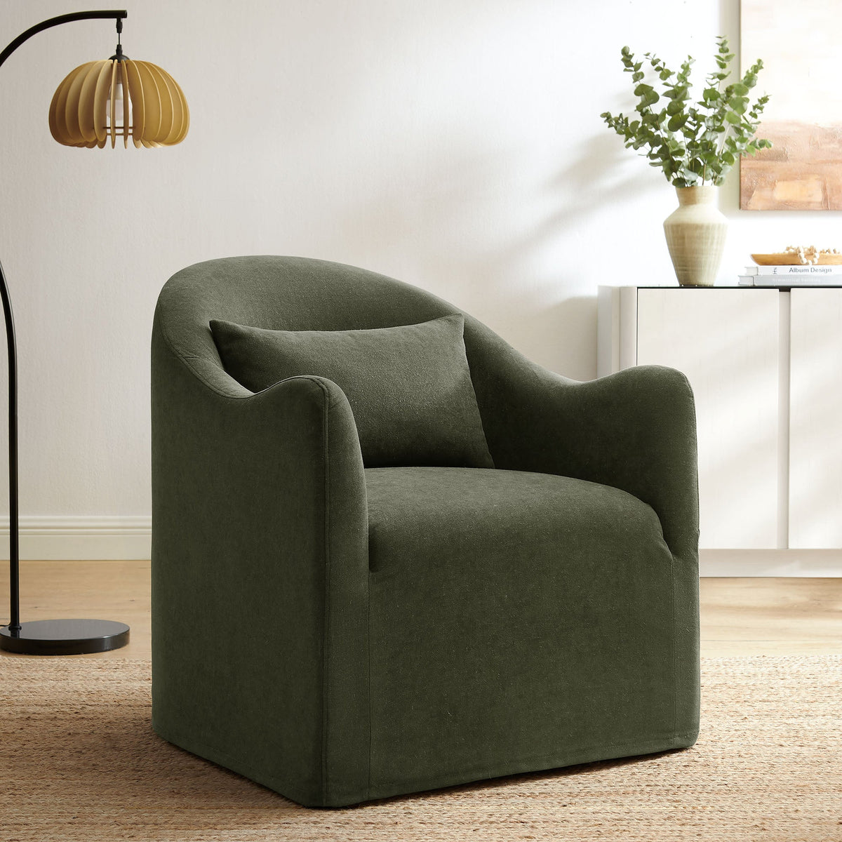 Bardot Linen Blend Accent Chair