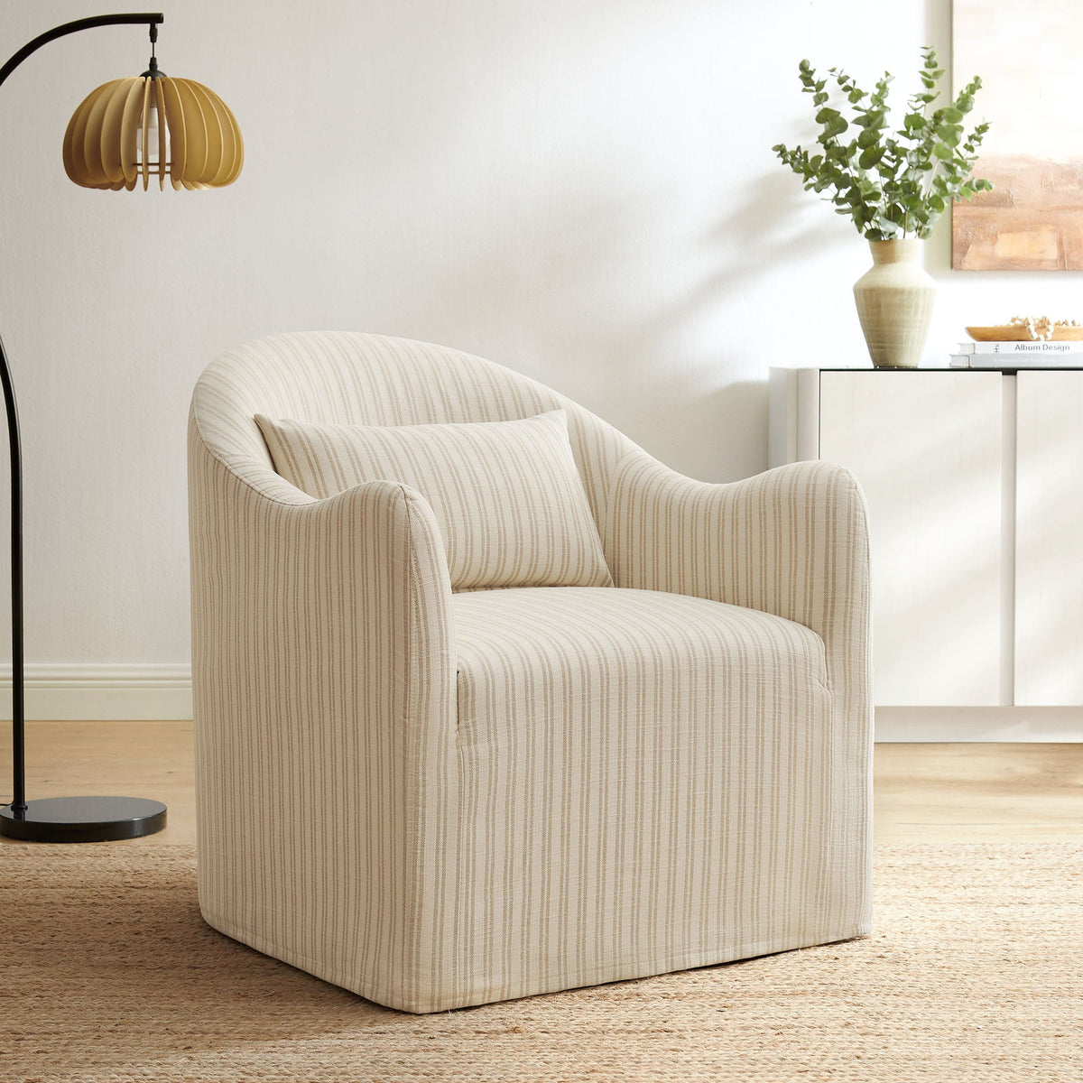 Bardot Striped Accent Chair
